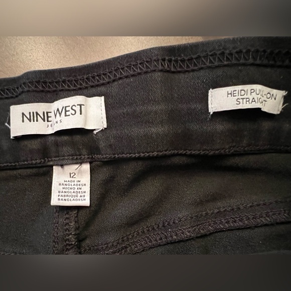 NINE WEST LADIES PULL ON STRAIGHT LEG WITH ELASTIC WAISTBAND PANTS.  “HEIDI “ - Picture 2 of 4